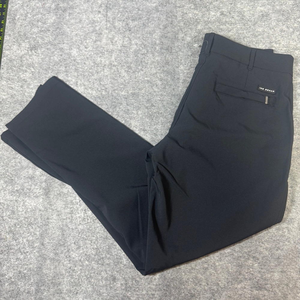 Ike Behar New York Mens Tech Stretch Pants Black S37K90BLACK W30 L30 NWT